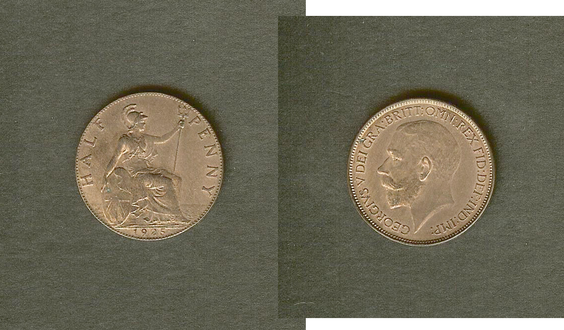 ROYAUME-UNI 1/2 Penny Georges V 1925 SPL+